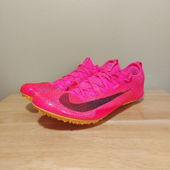 Nike Zoom Superfly Elite 2 Pink Orange Track Spikes CD4382-600 Men's Size 9 - Picture 3 of 7